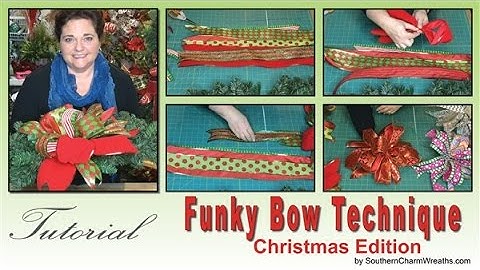 How to Make a Funky Bow - Christmas Edition