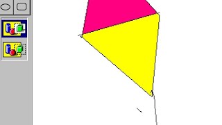 #MSPAINT how to draw kite MS PAINT Used mobile phone screenshot 3