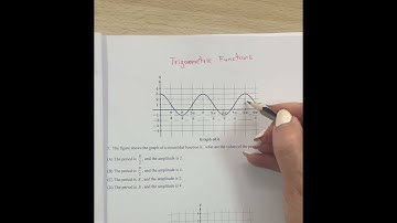 Find the period and the amplitude of the trigonometric function #school #solve #find #graph