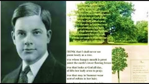 How to recite poems? "Trees" by Joyce Kilmer: Free Online English Lesson