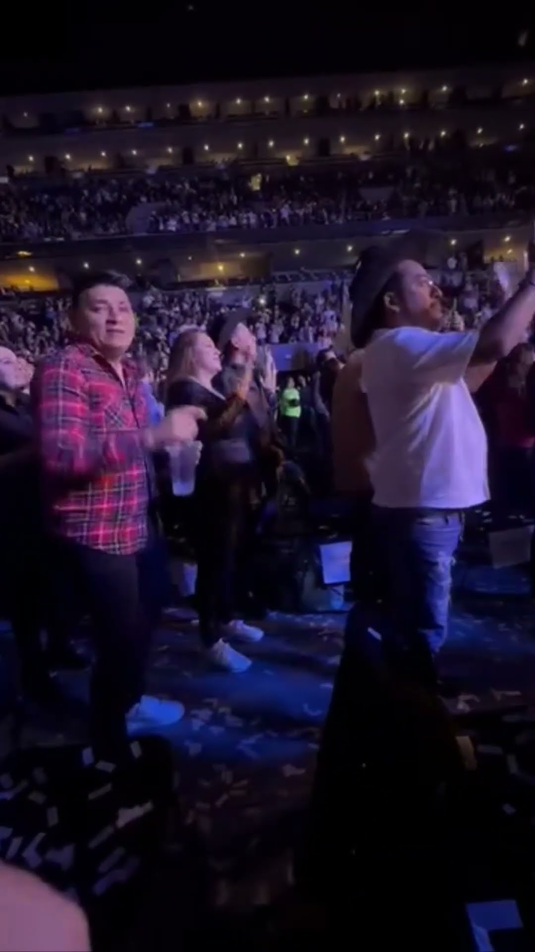 Concert Goer Accidentally Kicks a Stranger in Excitement During Performance