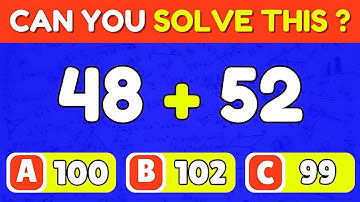 🤔 Test Your Skills! Can You Pass This Math Addition Quiz? 20 Fun Questions!