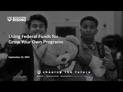 Using Federal Funds for Grow Your Own Programs