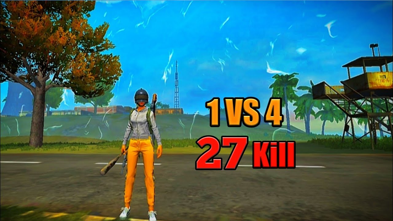 Solo VS Squad 27 Kill Gameplay Video | Solo VS Squad Free Fire Gameplay ...