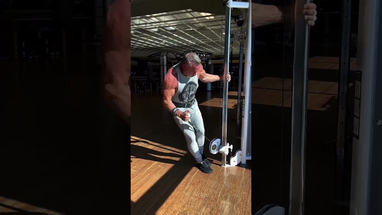 To get twice the results from a single set try this one arm cable side lateral drop set.