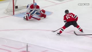 Jesper Bratt Scores A Goal Against The Montréal Canadiens