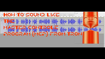 How to sound like The Master Control Program from TRON (1982) Using Audacity