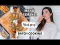 MEAL PREP Menú SALUDABLE para TODA la semana *BATCH COOKING* | Museecoco