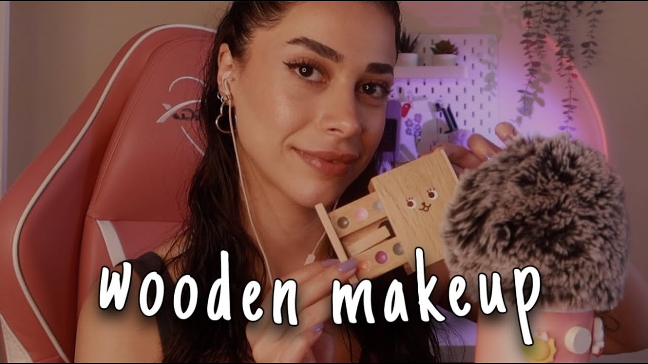TAHTA MAKYAJ MALZEMELERİ İLE MAKYAJINI YAPALIM🧴💄✂️ TÜRKÇE ASMR WOODEN MAKEUP 💄