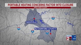 Portable heating concerns factor into Rutherford County Schools closure