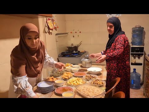 أحلى إفطار عند حماتي 🤩 The most delicious dinner table at my mother-in-law's during Ramadan