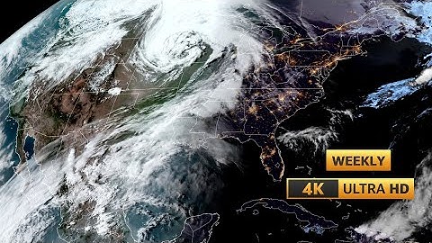 Relaxing Timelapse of April 15, 2024 (week) 4K UHD Continental US America Calm Music NOAA Time Lapse