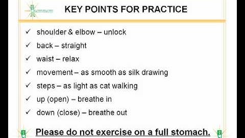 TAI CHI 24 INSTRUCTIONS WITH MUSIC