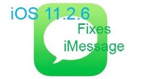 iOS 11.2.6 | update now