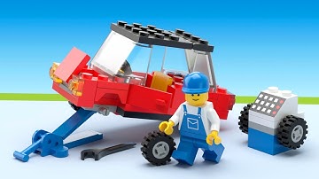 LEGO 6655 Auto And Tire Repair (1984) - build animation