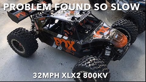 LOSI DBXLE 2.0 Pre Run Checks & problem found ? Castle xlx2 800kv slow speed ? Log shows the problem