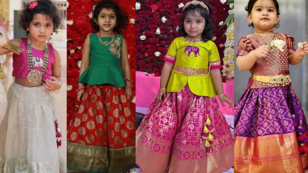 Traditional Wear Pattu Langa ideas for Kids 2020 || Pattu Pavadai #2 ...