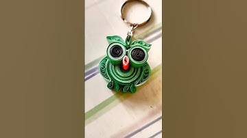 Paper Quilling Keychain ✨watch full vedio -#paperquillingart #paper #papercraft #quilling#keychain