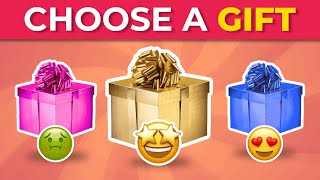 CHOOSE YOUR GIFT  Pink, Blue or Gold  How LUCKY are you? | Gift Game