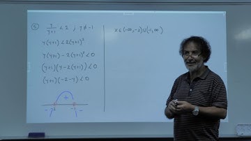 VIDEO 4: Quadratic Inequalities and Inequalities with unknown in the denominator Part 4