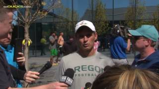 Oregon O.C. Lubick Discusses Offense for Upcoming Nebraska Game