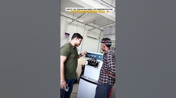 Softy ice cream machine live demonstration ✅ #kitchen #kitchenappliance #premiumkitchen #food #yt