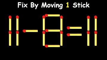 20 Difficult Matchstick Puzzles Only People with High IQ Can Solve
