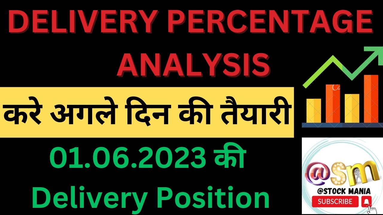 Delivery Percentage Analysis करे अगले दिन की तैयारी 01.06.2023 की