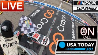 🔴USA Today 301 at New Hampshire. Live Nascar Cup Series. Play by Play, Live Leaderboard & more!