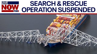 Baltimore Key Bridge collapse: 6 presumed dead, search & rescue efforts suspended | LiveNOW from FOX