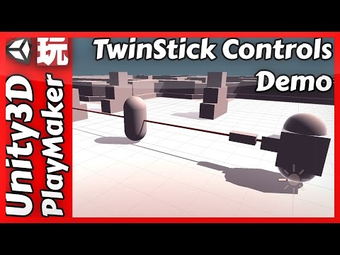 Unity PlayMaker TwinStick Controls Demo