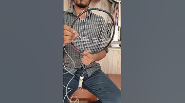 This is how to string the Badminton Racket Manually. #viral #shorts