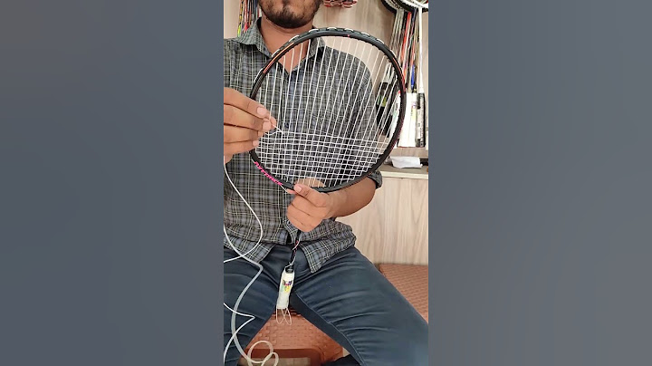 This is how to string the Badminton Racket Manually. #viral #shorts