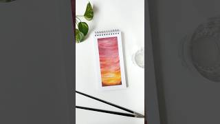 Sunset Vibrancywatercolor Skies Are My Favourite Simple Painting Idea For Beginners Wet On Wet