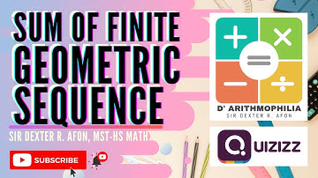 SUM OF FINITE GEOMETRIC SEQUENCE