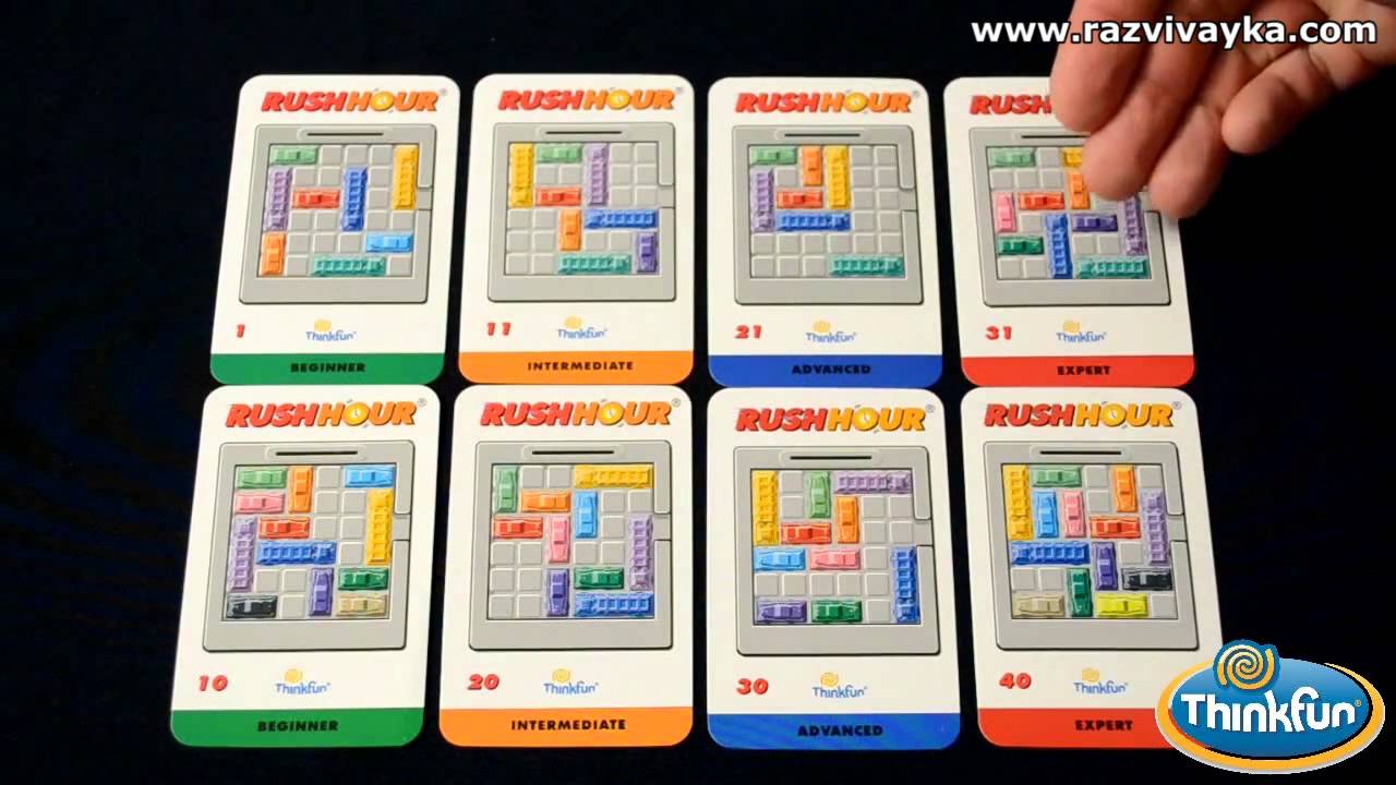 Настольная логическая игра-головоломка Час пик - Rush Hour (ThinkFun ...