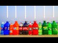 Experiment: Big Bottle Pepsi, Fanta, Coca Cola, Mirinda, Sprite, 7up VS Mentos!
