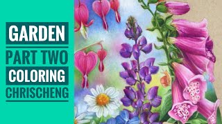 Happy Garden - Part 2: LUPINE FLOWERS COLORING // Chris Cheng