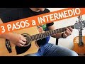 Pasa de guitarrista principiante a intermedio con estos 3 PASOS..