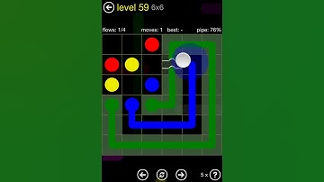 Flow Free Bridges Starter Pack 6x6 Level 59 Walkthrough