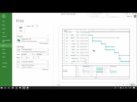 การเขียนแผนงานด้วย Microsoft Project