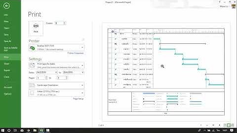 การเขียนแผนงานด้วย Microsoft Project