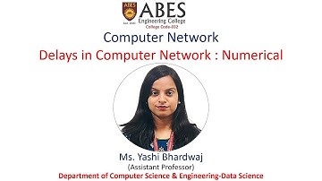 Delays in Computer Network | Numerical | ABES Engineering College