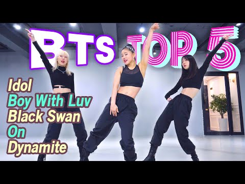 Bts Top 5 Dance Workout - Idol, Boy With Luv, Black Swan, On, Dynamite