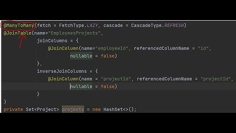 Modeling Many-to-many Relationships --- Spring (java): Database Integration: Modeling Data