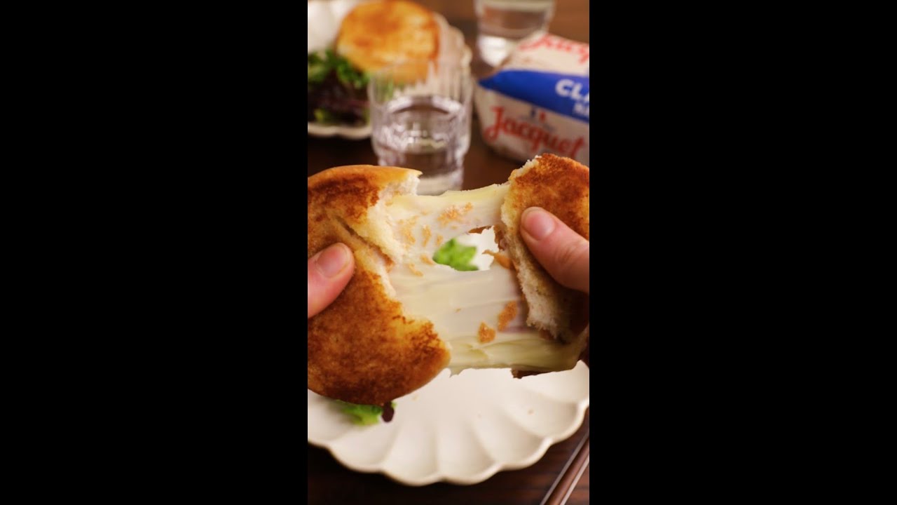 RECETTE - Le Croc'Jacquet jambon blanc et emmental