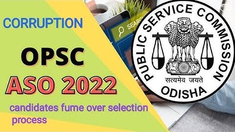 OPSC ASO Results reaction by the candidate. Corruption allegation #aso #opsc #ossc