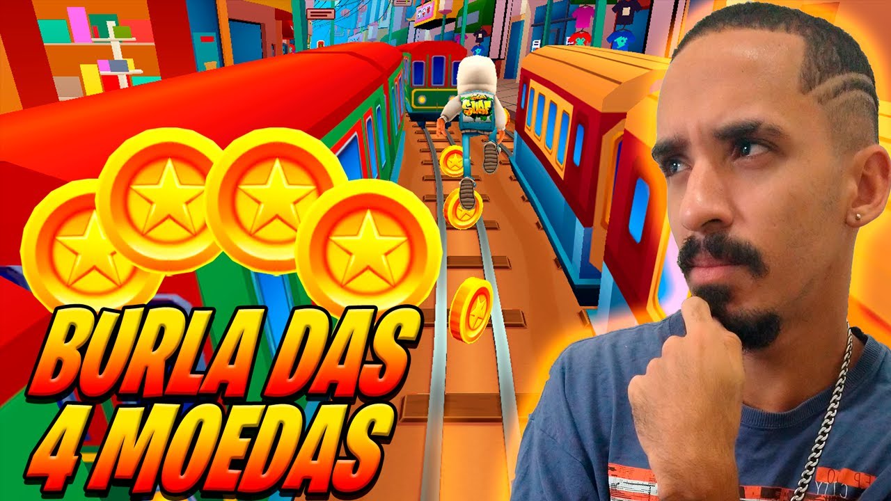 AS 4 MOEDAS DO COMEÇO FORAM REMOVIDAS DO SUBWAY SURFERS