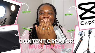 Celebrity Content Creator Must Haves 2025 | filming, lighting and editing Equipment - beginner friendly 🎬 Net Worth