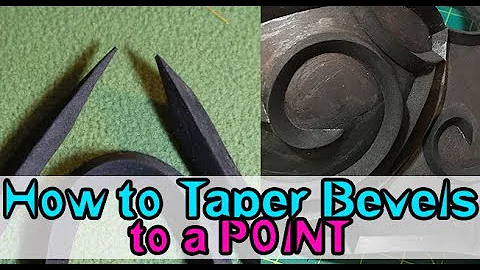 How to Taper EVA Foam Bevels to a Point | Cosplay Basics #2